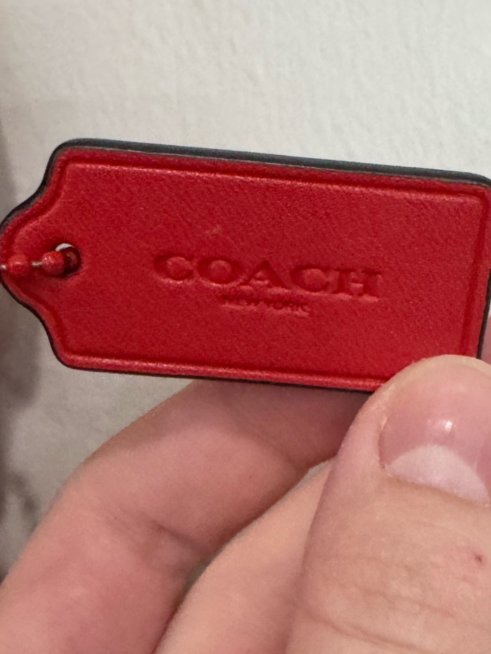 Coach Track Small Flap Crossbody Bag in Red Signature Canvas Style C9841 - Picture 7 of 12